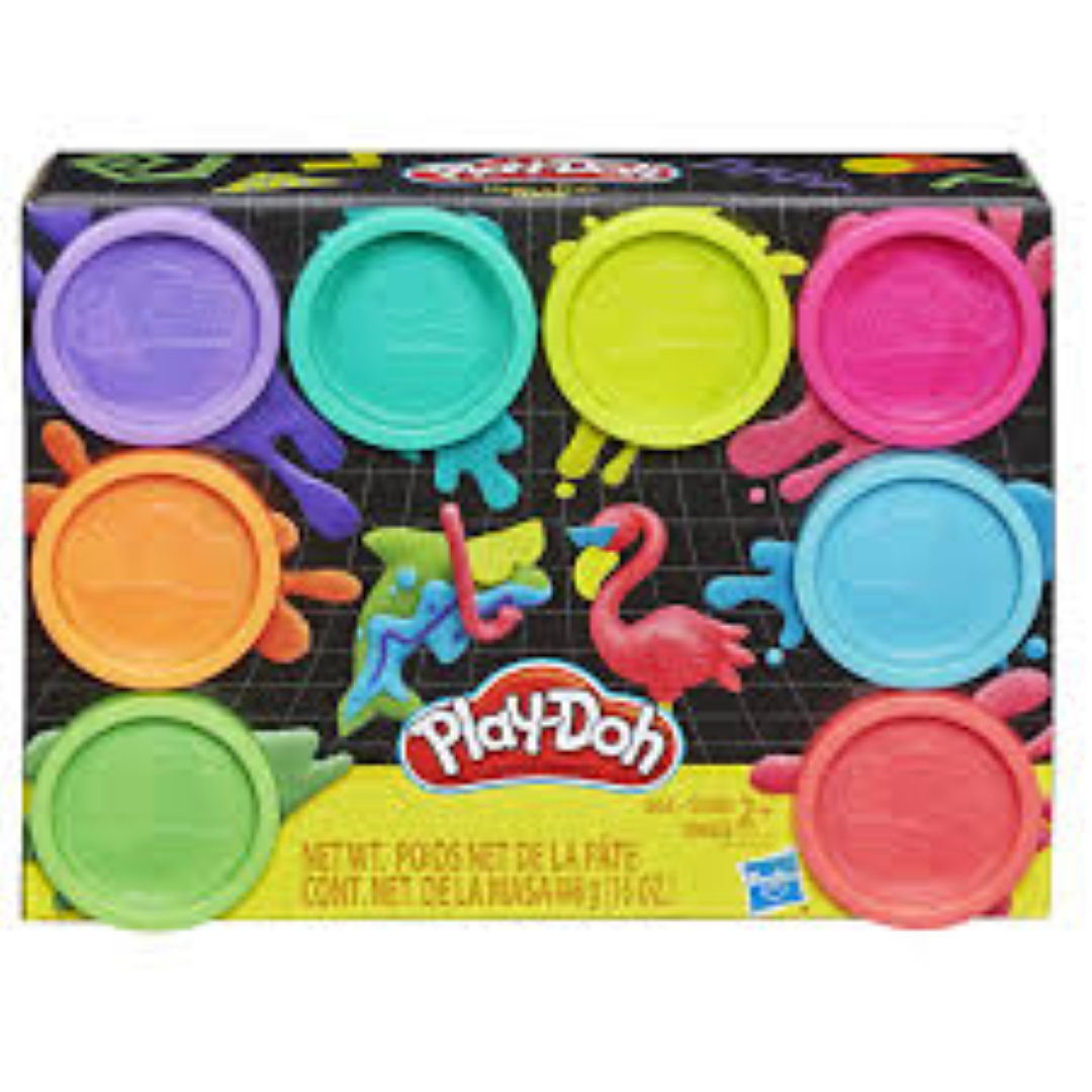 PLAYDOH 8 PACK NEON 